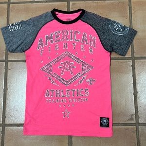 American Fighter Pink Shirt Small
